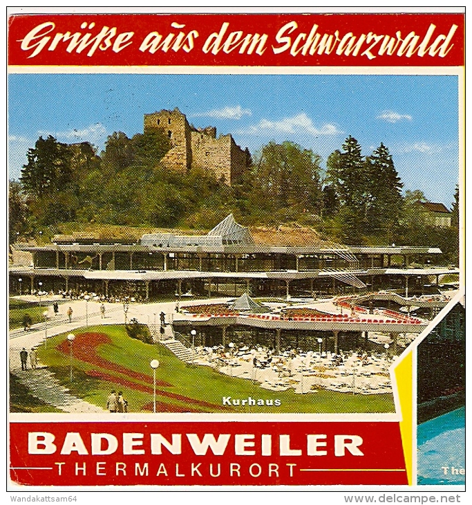 AK 13919 Grüße Aus Dem Schwarzwald BADENWEILER THERMALKURORT Mehrbildkarte 3 Bilder 26.6.72 --8 7847 BADENWEILER 1 - Badenweiler