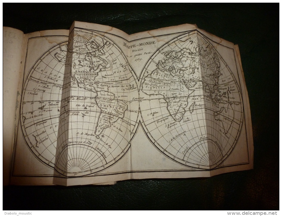 Rare Original 1772 DICTONNAIRE GEOGRAPHIQUE Portatif Ou Description Des ROYAUMES,PROVINCES,VILLES ,PATRIARCHATS,EVECHES. - 1701-1800