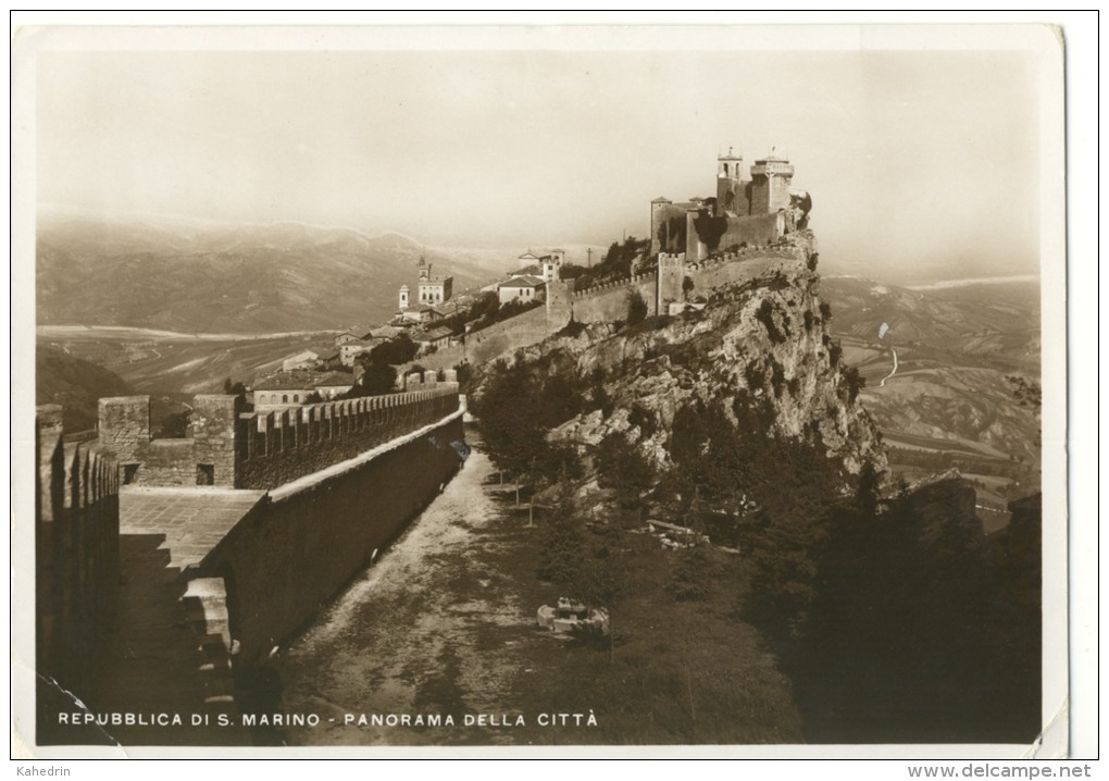 San Marino 1937, Panorama Della Citta - San Marino