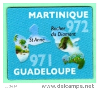 Magnet "Le Gaulois" Départements Français 971 Guadeloupe - Saint Anne & 972 Martinique - Publicitaires