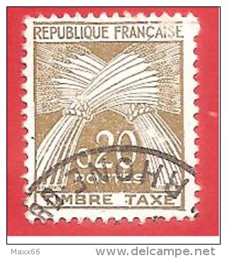 FRANCIA - FRANCE - USATO - 1960 - SEGNATASSE - Tax Stamp, Type Sheaf - 0,20 &#8355; - Michel FR P95 - 1960-.... Oblitérés