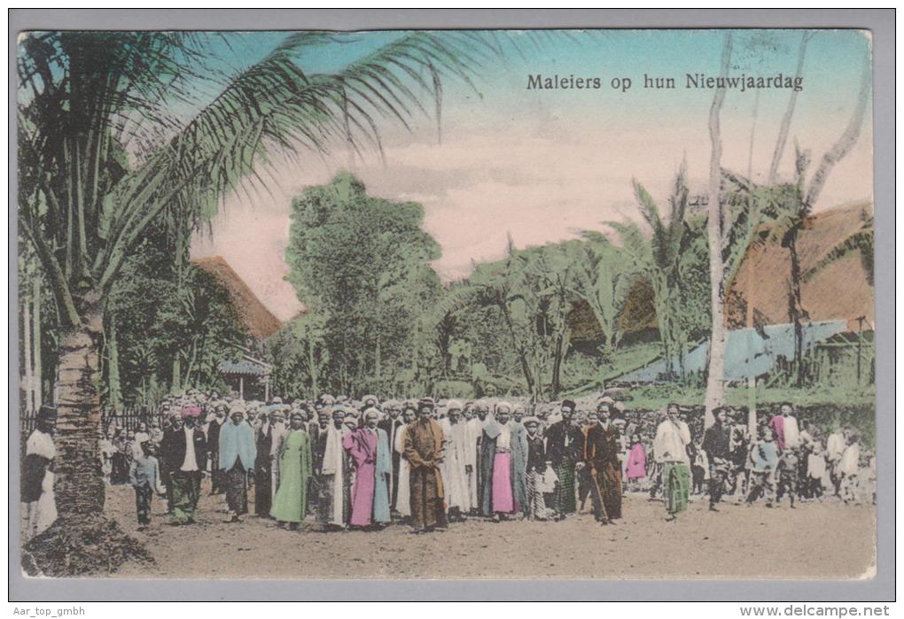 Indonesien Maleiers Op Hun Nieuwjaardag 1912-09-05 Mofara Aman Foto M.Rosenberg - Indonésie