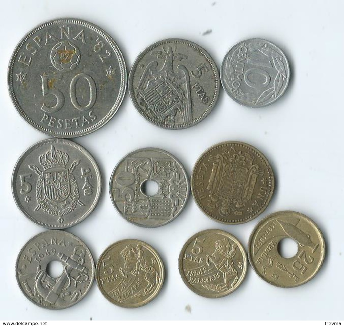 Lot Monnaie Espagne - 50 Pesetas