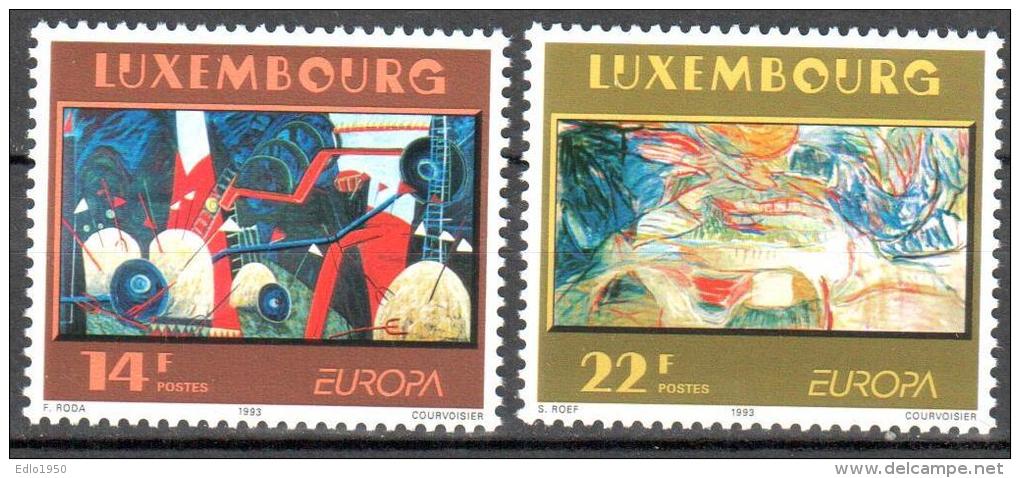 Luxembourg 1993  EUROPA Art Painting Gemalde - Michel 1318-1319 MNH (**) - Neufs