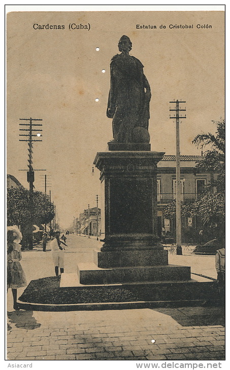 Cardenas Estatua De Cristobal Colon Christophe Colomb Edit Adolfo Argiz El Madrileno - Cuba