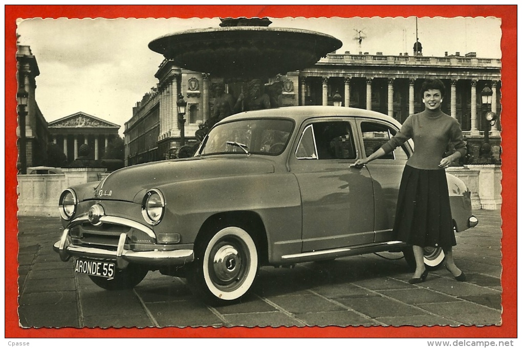 CPSM Automobile " La Production SIMCA " L' Aronde Surbaissée 1955 - Berline Luxe  - Voiture Auto Car - Voitures De Tourisme