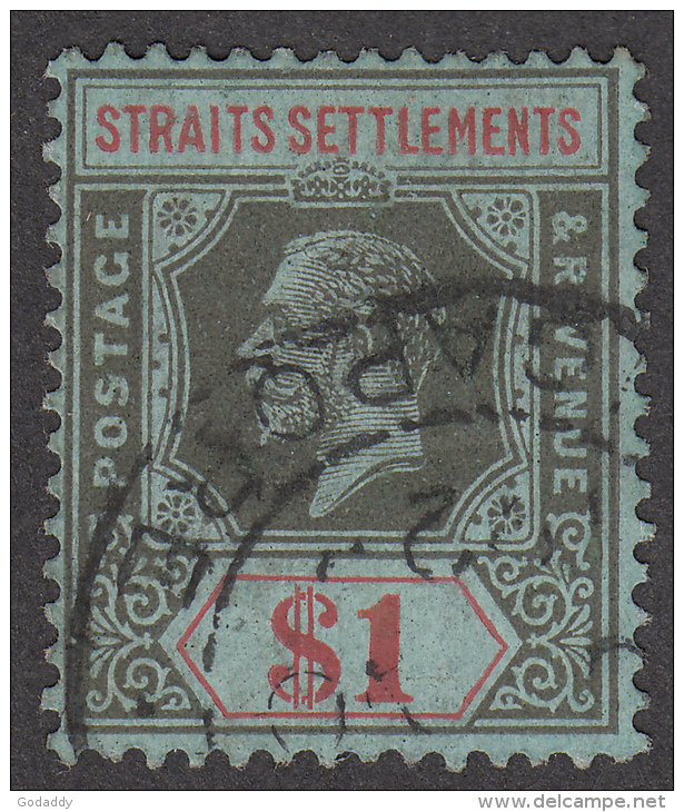 Malaysia Straits Settlements  1912 K.George V $1  SG210  Used - Straits Settlements