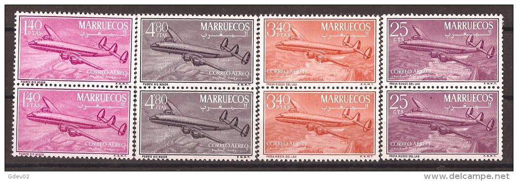 MARI9-L4089TTA.Morocco.Ma Roc .MARRUECOS.  REINO INDEPENDIENTE .Aviones.1956.(Ed 9/12**) Sin Charnela.MAGNIFICA - Aviones