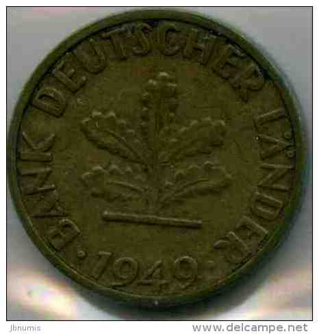 Allemagne Germany 5 Pfennig 1949 J J 382 KM 107 - 5 Pfennig