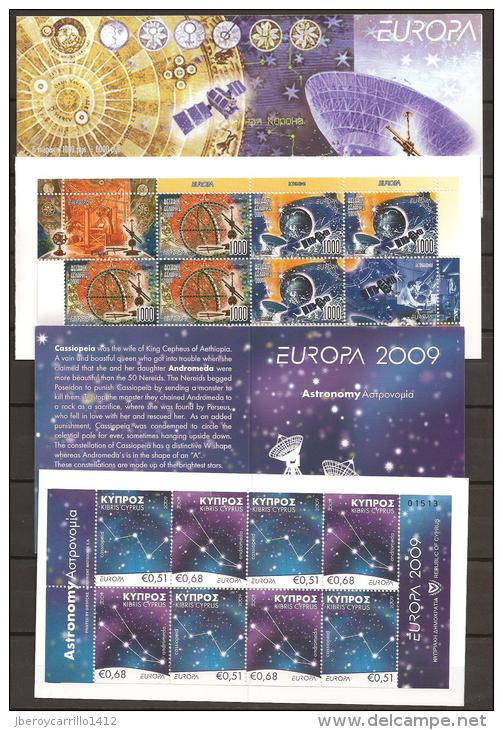 2009 - EUROPE 2009 - ANNUAL THEME “ASTRONOMY" - JOINT EMITTED BOOKLETS EUROPE 2009 - TOTAL BOOKLETS 22 - Collections