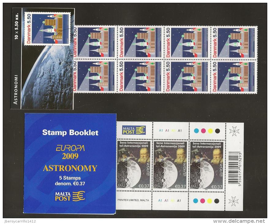 2009 - EUROPE 2009 - ANNUAL THEME “ASTRONOMY" - JOINT EMITTED BOOKLETS EUROPE 2009 - TOTAL BOOKLETS 22