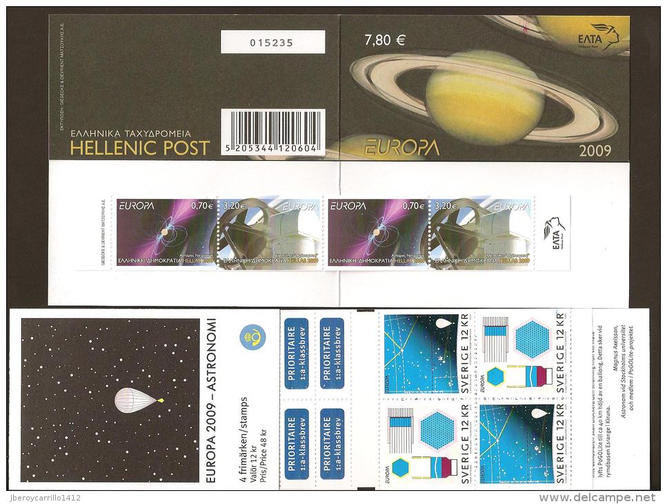 2009 - EUROPE 2009 - ANNUAL THEME “ASTRONOMY" - JOINT EMITTED BOOKLETS EUROPE 2009 - TOTAL BOOKLETS 22