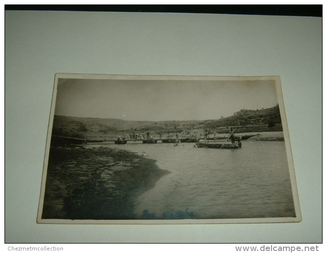 CPA PHOTO POSTCARD MILITAIRE MAROC RABAT 1923 PONT AIN AICHA GENIE MILITAIRE 1990 - Manoeuvres