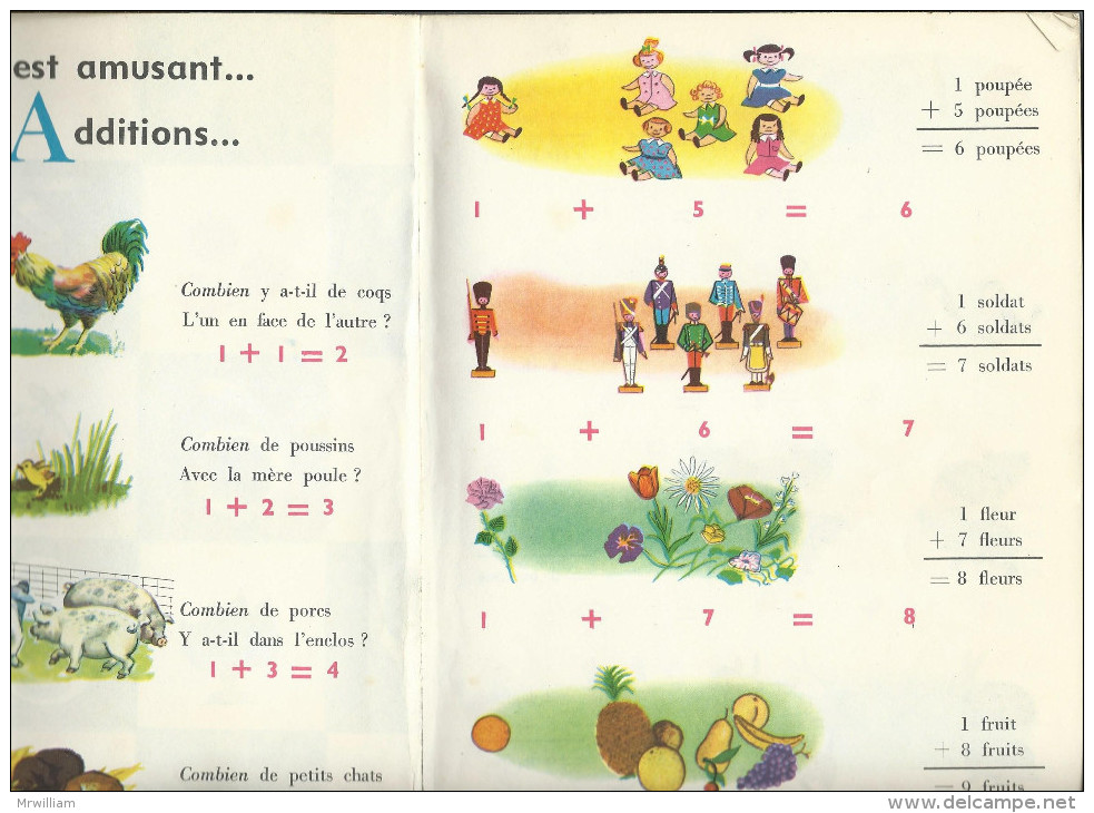 J'apprends à Compter En M'amusant, Illustration : R.Masson, M.Bidaut Et J.Brossier - Texte F.Guérard (1965) - 0-6 Jaar