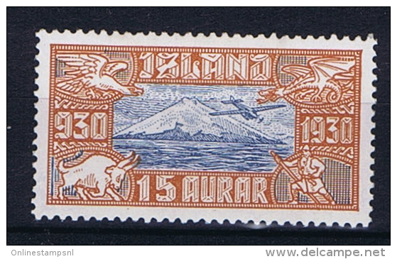 Iceland: 1930  Mi 142  MNH/** - Poste Aérienne