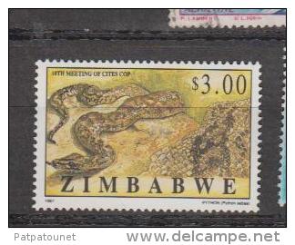 Zimbabwé YV 372 N 1998 Serpent - Serpenti