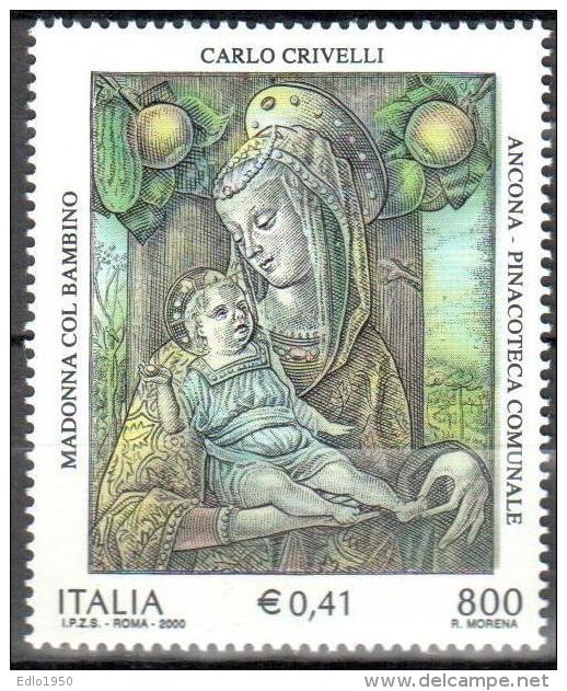 Italy 2000  Art Painting Michel 2713 MNH (**) - 1991-00: Mint/hinged