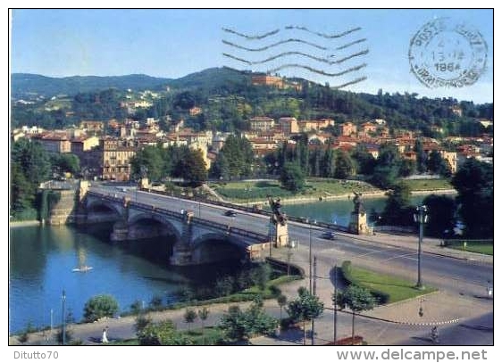 Torino - Ponte Umberto E Collina - 1 - Formato Grande Viaggiata - Bridges