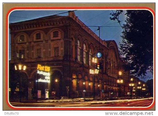 Torino - Stazione Di Porta Nuova Di Notte - 55 - Formato Grande Viaggiata - Stazione Porta Nuova