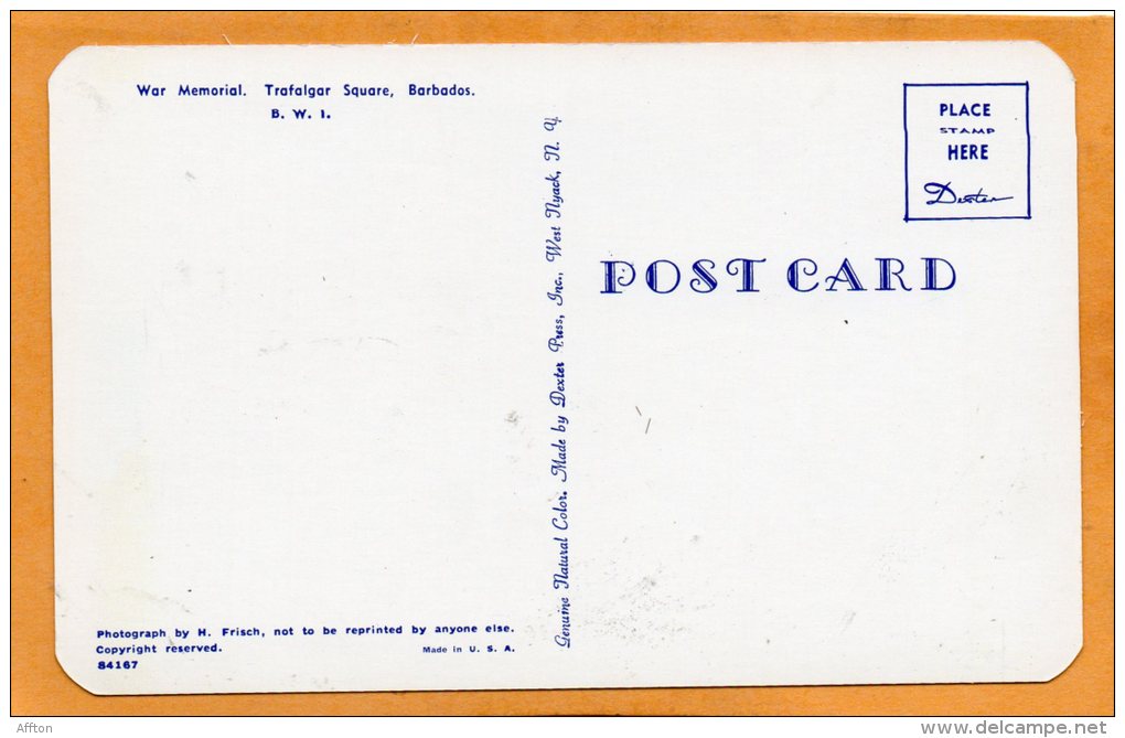 Barbados BWI Old Postcard - Barbades