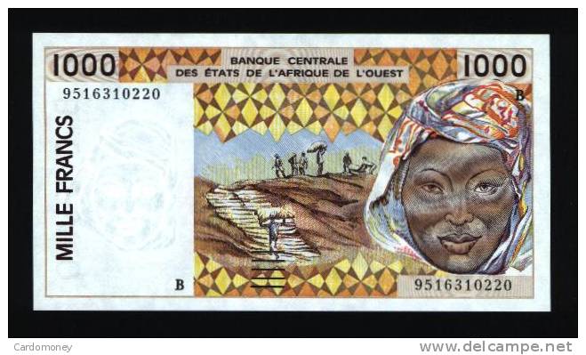 1000 Francs BENIN (Dahomey) 1995 NEUF - UNC - Bénin