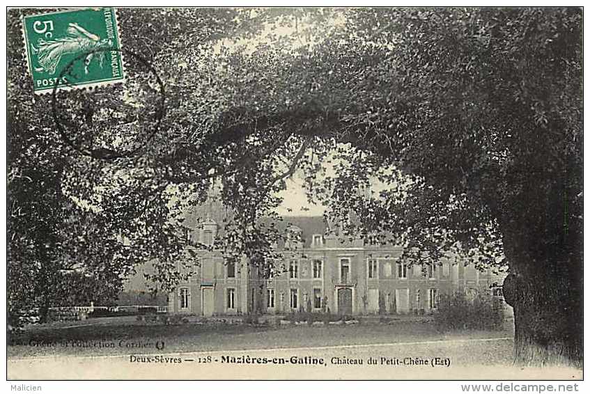 Deux-sèvres - Ref A 446  -mazières-en-gatine - Château Du Petit-chêne (est) - Carte Bon état  - - Mazieres En Gatine