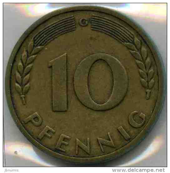 Allemagne Germany 10 Pfennig 1949 G J 378 KM 103 - 10 Pfennig