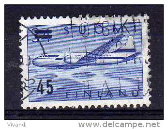 Finland - 1959 - Surcharged Airmail - Used - Used Stamps