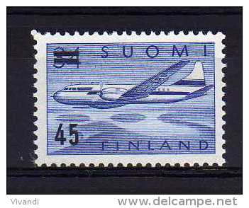 Finland - 1959 - Surcharged Airmail - MH - Unused Stamps