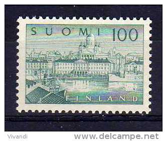 Finland - 1958 - 100 Markka Definitive/Helsinki Harbour - MH - Unused Stamps