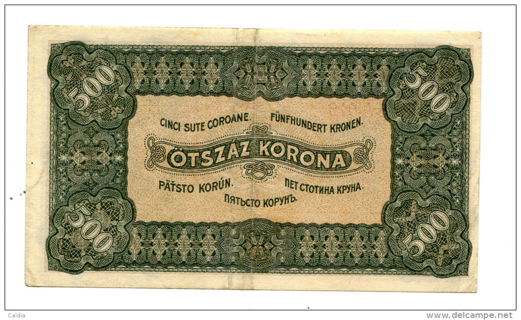 Hongrie Hungary Ungarn 500 Korona 1923 - Hongrie