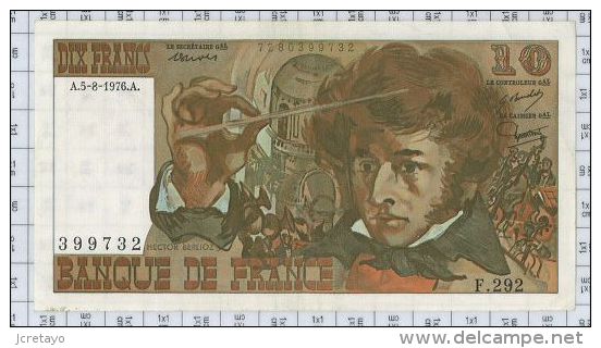 10 Francs Berlioz, Ref Fayette 63-20, état SPL - 10 F 1972-1978 ''Berlioz''