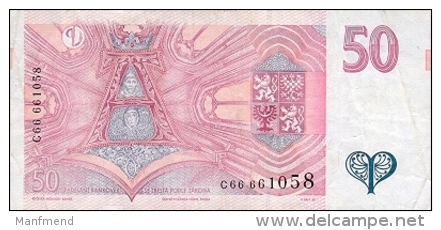 Czech Republic - 50 Korun - 1997 - P 17 - XF - Repubblica Ceca