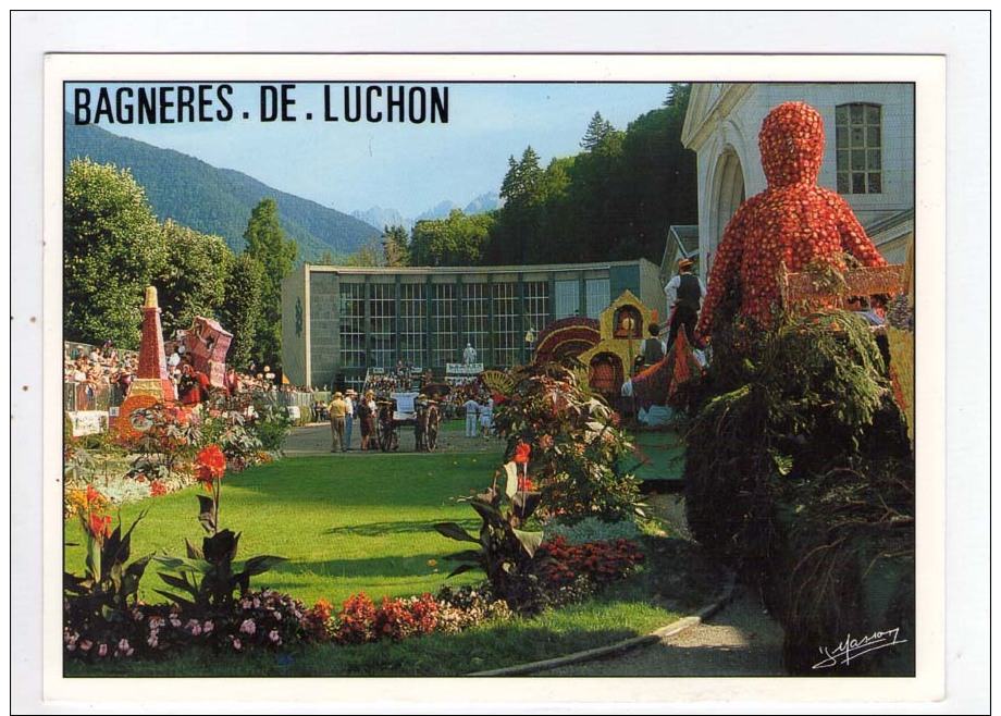 CP 10*15/I542/BAGNERES DE LUCHON LA FETE DES FLEURS LES THERMES - Autres & Non Classés