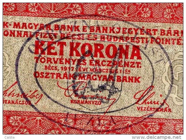 Hongrie Hungary Ungarn Autriche Austria SET 2 Korona / Kronen 1917 - 2 Different Overprint - Hongrie