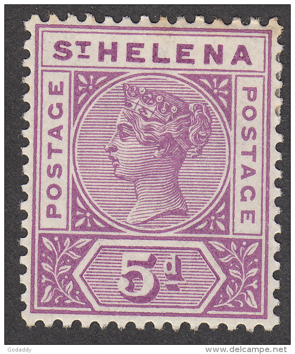 St Helena  1890   5d   SG51  MH - St. Helena