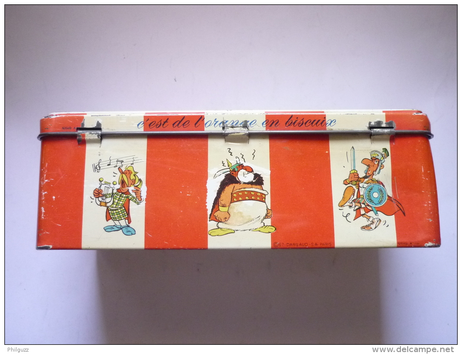 RARE BOITE  EN METAL Fer Blanc Alsacienne ASTERIX - El Arte De La Mesa