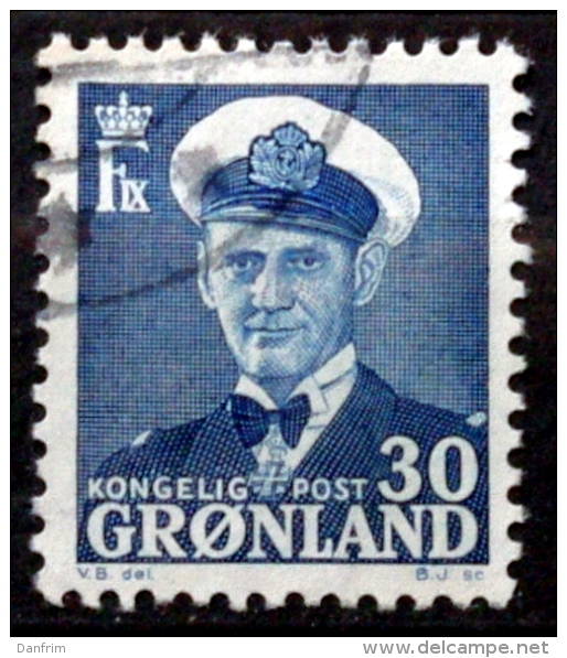 Greenland 1950  König Frederik IX MiNr 33 (O) ( Lot L 1304 ) - Oblitérés