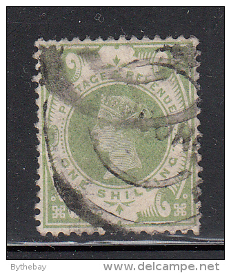 Great Britain Used Scott #122 1sh Victoria, Green - Used Stamps