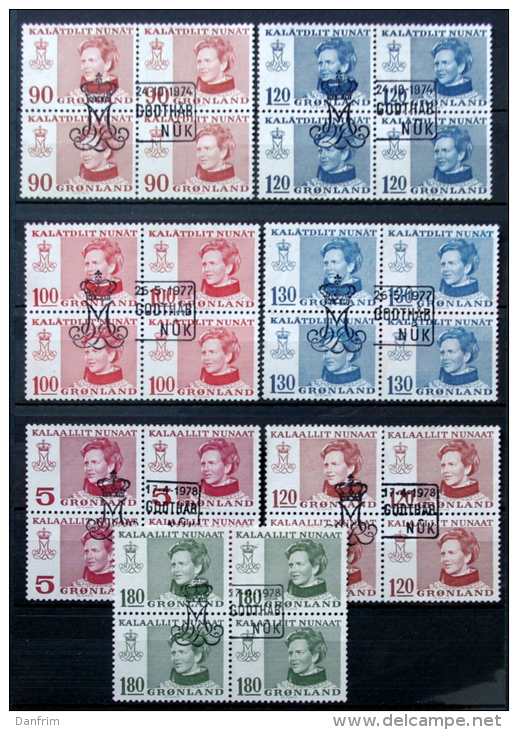 Greenland 1974-79 (O) (lot Ks 441) - Usados