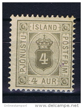 Iceland Dienstmarken  1900,  9 MH/* - Dienstmarken