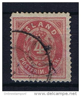 Iceland 1873, Mi 3 A Used  Cat Value Mi &euro; 950 - Oblitérés