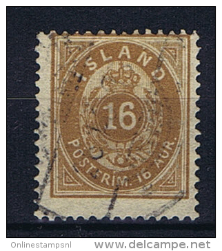 Iceland 1876 , Mi 9 A Used - Gebruikt