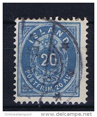 Iceland 1882 , Mi 14 B Used - Gebruikt