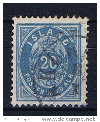 Iceland 1882 , Mi 14 B Used - Gebruikt