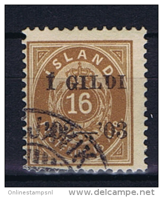 Iceland 1902 , Mi 29 B Used - Used Stamps