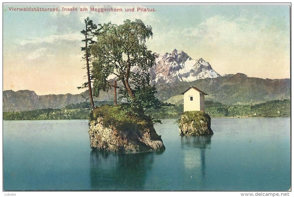 Vierwaldstättersee - Inseln Am Meggenhorn Mit Pilatus            Ca. 1910 - Meggen