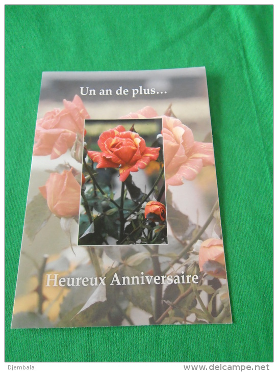 Carte  D Anniversaire Representant Des Fleurs - Otros & Sin Clasificación