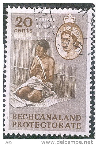 BECHUANALAND Sg 176_WOMAN MUSICIAN - 1885-1964 Bechuanaland Protectorate