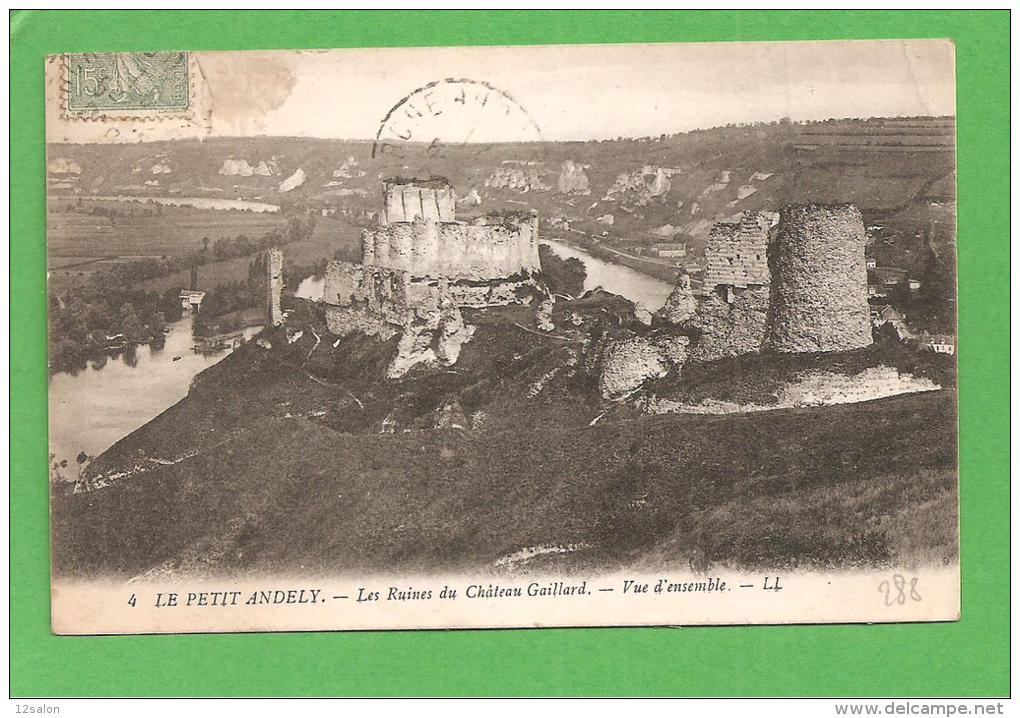 27 EURE Lot 288 PETIT ANDELY Ruines Du Chateau Gaillard - Les Andelys